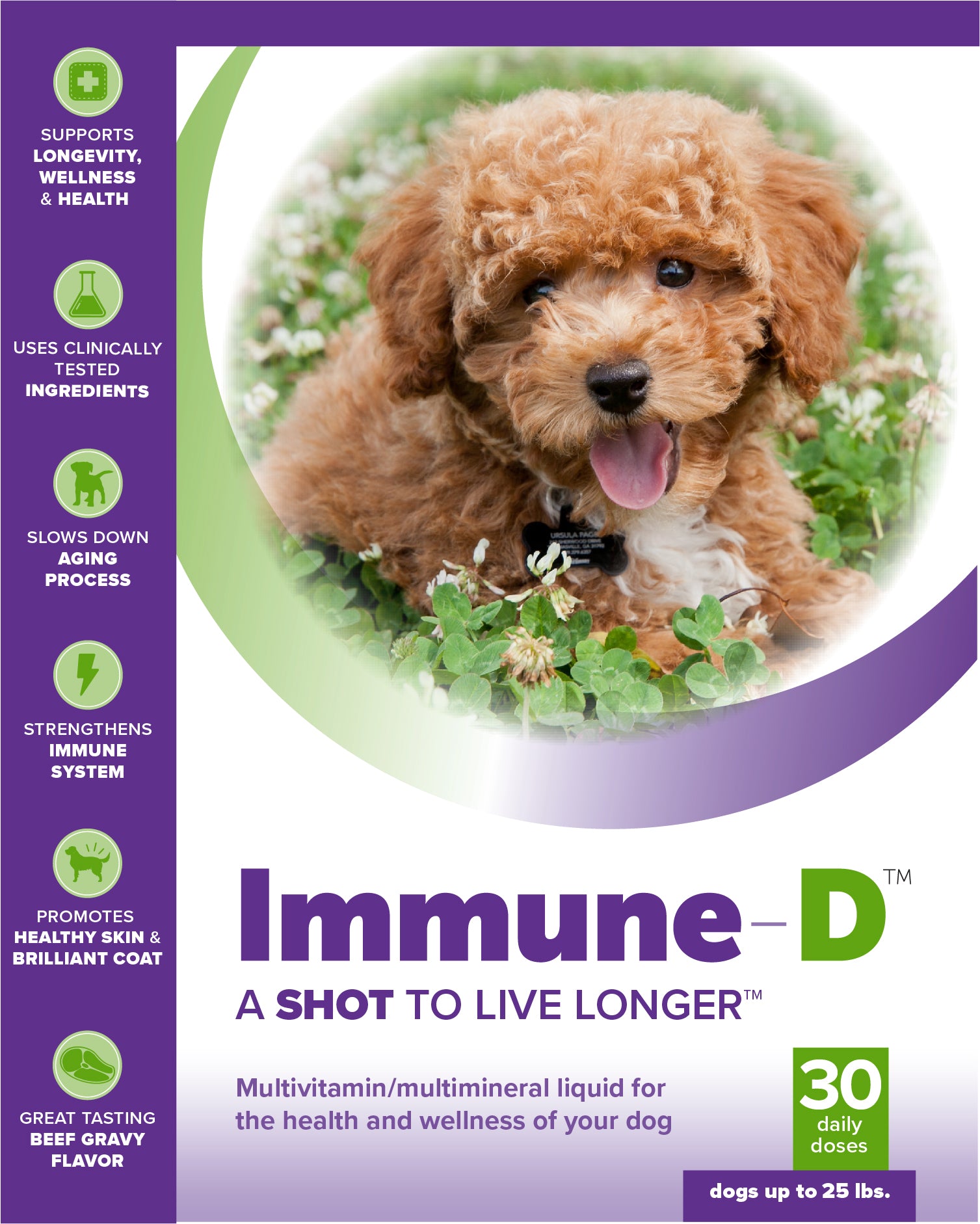 Immune-D Liquid Supplement for Dogs (One Month Supply)